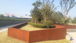 义安耐候钢挡土墙
